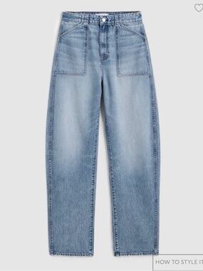 Madewell Utility Curvy Balloon Jean